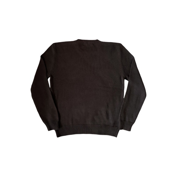 Vintage Polo Ralph Lauren Knit Sweater Pony Beige Chocolate Brown Men Size Small - Picture 3 of 8